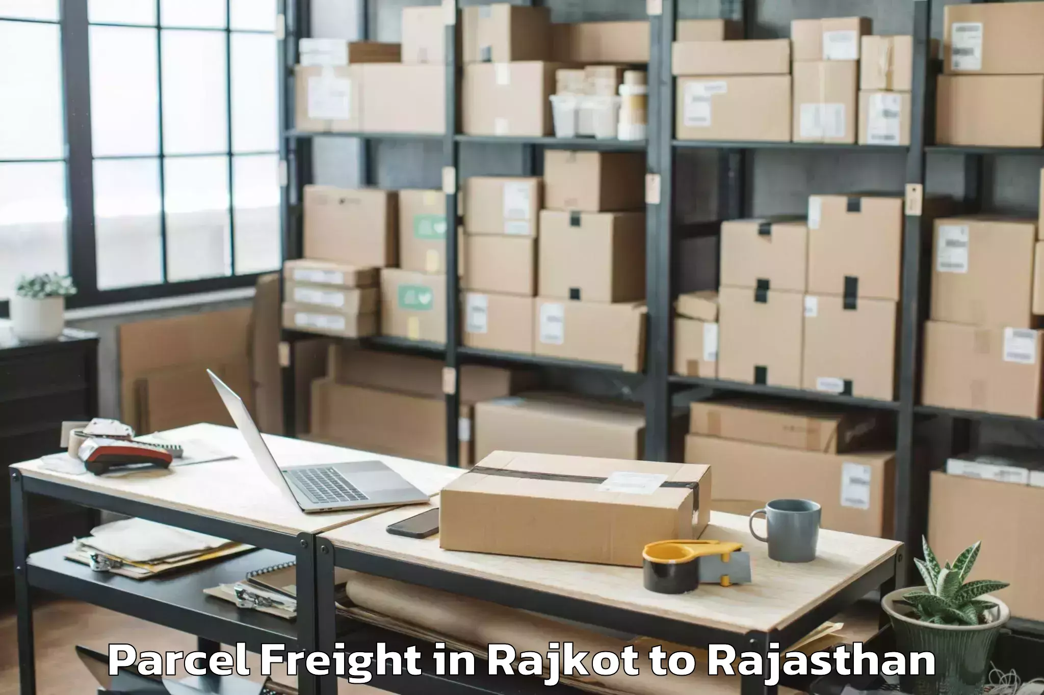 Efficient Rajkot to Kherli Parcel Freight